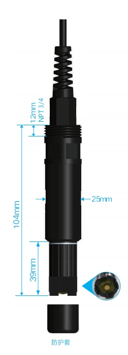 GL-Y320-BK   余氯传感器   敏感氧膜